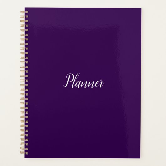 Donker Paarse Planner - Standaard (Voorkant)