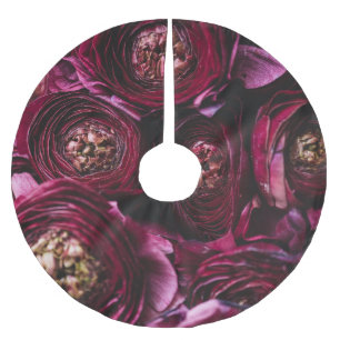 Donker Paarse ranunculus, bloeiende close-up. Kerstboom Rok