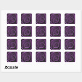 Donker Paarse Roos Design Sticker (Vel)