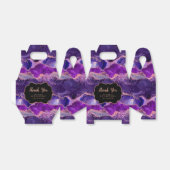 Donker Paarse Roze Sequins Agaat Verjaardag Bedank Bedankdoosjes (Uitgevouwen)