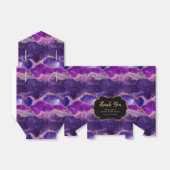 Donker Paarse Roze Sequins Agaat Verjaardag Bedank Bedankdoosjes (Uitgevouwen)