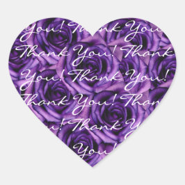 Donker Paarse Rozen Dank u Sticker