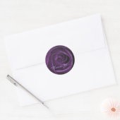 Donker Paarse Rozen Sticker (Envelop)