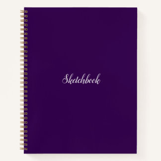 Donker Paarse schetsboek Notitieboek