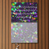 Donker Paarse Sparkling Aangepaste Tijdlijn Kalender
