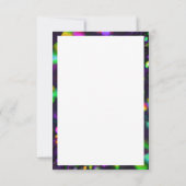 Donker Paarse sprankelende bedankkaarten Bedankkaart (Achterkant)