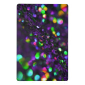 Donker Paarse sprankelende mini-klembord Mini Klembord (Achterkant)