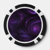 Donker Paarse wervelontwerp Poker Chips (Achterkant)