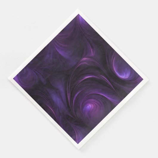 Donker Paarse wervelontwerp Servet (Hoek)