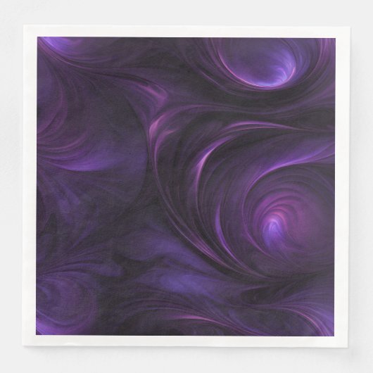 Donker Paarse wervelontwerp Servet (Voorkant)