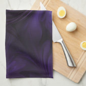 Donker Paarse wervelontwerp Theedoek (Quarter Fold)
