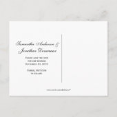 Donker Paarse Zilver Bewaar de datum Aankondigingskaart (Achterkant)