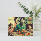 Donker Pasen Snoep Avondmaal Horror Briefkaart (Staand voorkant)