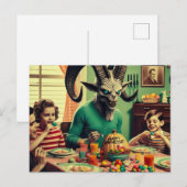 Donker Pasen Snoep Avondmaal Horror Briefkaart (Voorkant / Achterkant)