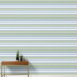 Donker Pastelblauw en Lente Regen Strepen Behang