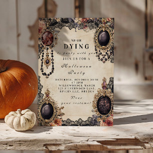 Donker  portret Halloween Kaart
