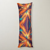 Donker psychedelisch ontwerp lichaamskussen (Achterkant (Verticaal))