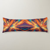 Donker psychedelisch ontwerp lichaamskussen (Voorkant)