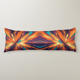 Donker psychedelisch ontwerp lichaamskussen