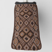 Donker Rich Earth Tones Modder Doek Mooi Golfheadcover (Draai 90)