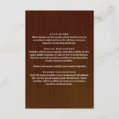 Donker roestkleurig roze bloemmotief Mason-pot vei Informatiekaartje (Achterkant)