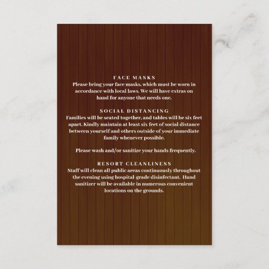 Donker roestkleurig roze bloemmotief Metselaarsgla Informatiekaartje (Achterkant)