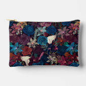 Donker Romantisch Bloemenpatroon Etui (Voorkant)