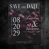 Donker Romantisch Elegant Tijdschrift Foto Save The Date