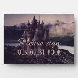 Donker Romantisch Gotisch Kasteel Guestbook Fotoplaat