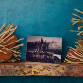 Donker Romantisch Gotisch Kasteel Guestbook Fotoplaat (Zijkant)