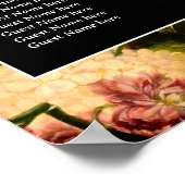 Donker romantisch humeurig  bruiloft zithoek poster (Hoek)