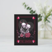 Donker Romantisch Valloween Valentijn Briefkaart (Staand voorkant)