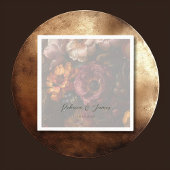 Donker Romantische Bloemen Nederlandse Kunst Schil Servet