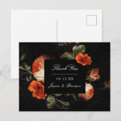 Donker Romantische Bloemen Rozen Nederlandse Bruil Briefkaart (Voorkant / Achterkant)