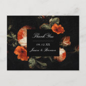 Donker Romantische Bloemen Rozen Nederlandse Bruil Briefkaart (Voorkant)