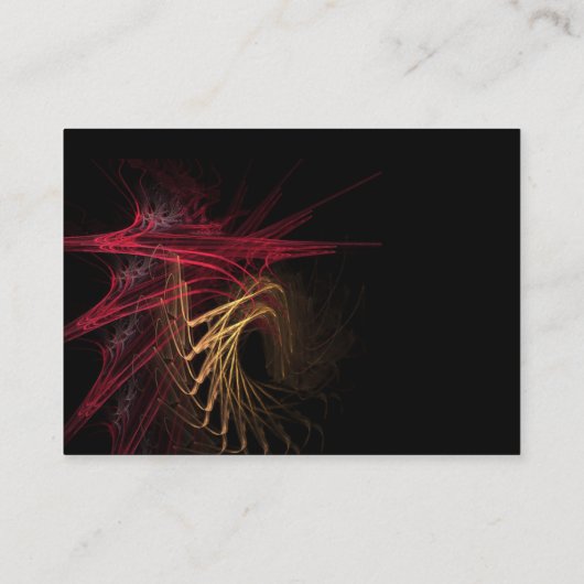 Donker: Rood en Goud Visitekaartje (Achterkant)