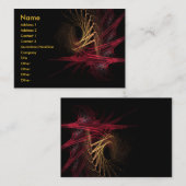 Donker: Rood en Goud Visitekaartje (Voorkant / Achterkant)