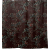 Donker Roos Gothic douchegordijn (Voorkant)