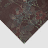 Donker Roos Gotische Roos Buds Decoupage Tissuepapier (Detail)