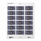 Donker Roos - Mandelbrot Fractal Etiket (Full Sheet)