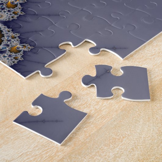 Donker Roos - Mandelbrot Fractal Legpuzzel (Zijkant)