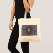 Donker Roos - Mandelbrot Fractal Tote Bag (Voorkant (product))