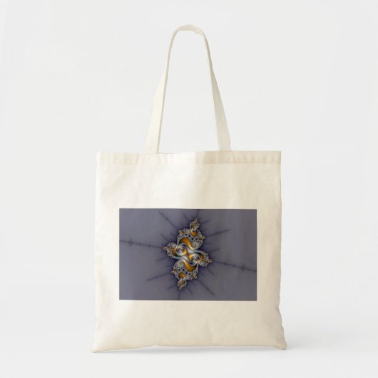 Donker Roos - Mandelbrot Fractal Tote Bag (Voorkant)