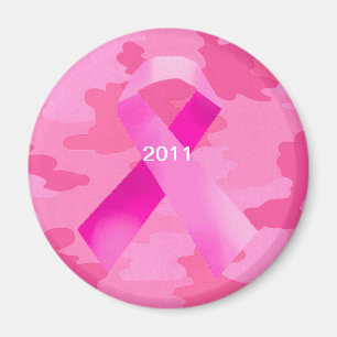 Donker Roze Camouflage Roze Lint Datum Magneet