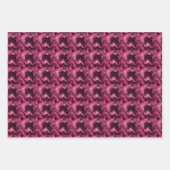 Donker Roze & Gouden Marmer Inpakpapier Vel (Voorkant 3)