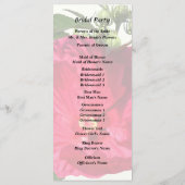 Donker Roze Hibiscus Programmakaart (Achterkant)