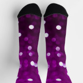 Donker Roze Magenta Fuchsia Glitterende Bokeh Abst Sokken (Top)