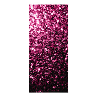 Donker roze namaak glanzende glitter vonken reclamekaart
