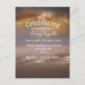 Donker Roze Strand Viering van het Leven Briefkaart (Voorkant)