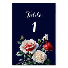 Donker  roze witte rode rozen bloemenbruiloft kaart